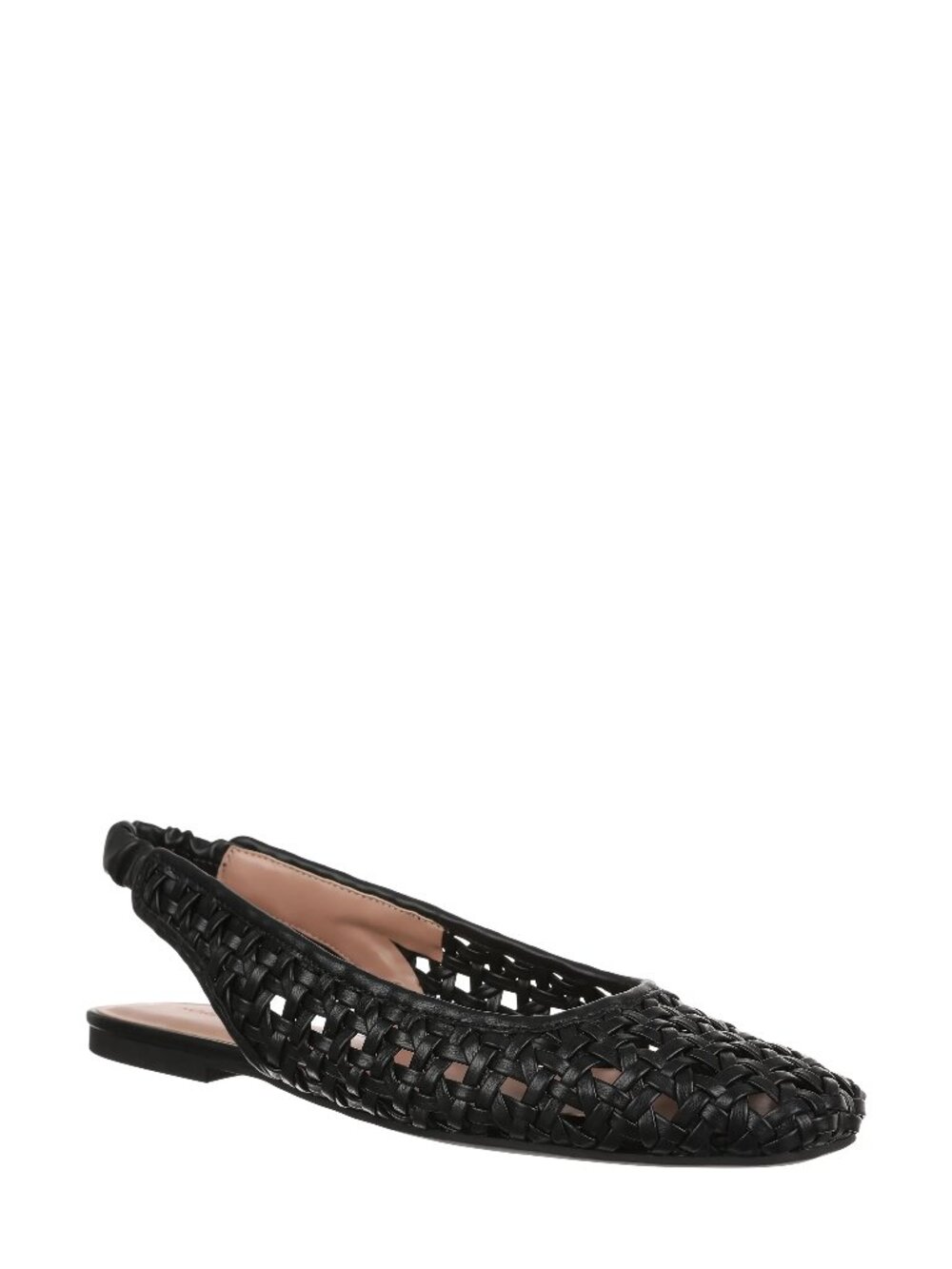 Nordstrom Black Arabella Woven Slingback Flats | Size 9.5